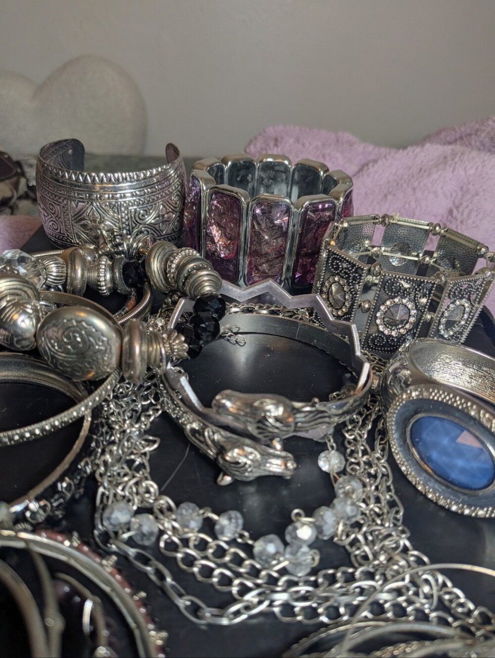 ✨ Ultimate Bohemian Silver Statement Bracelet Lot ✨ - Picture 9 of 12